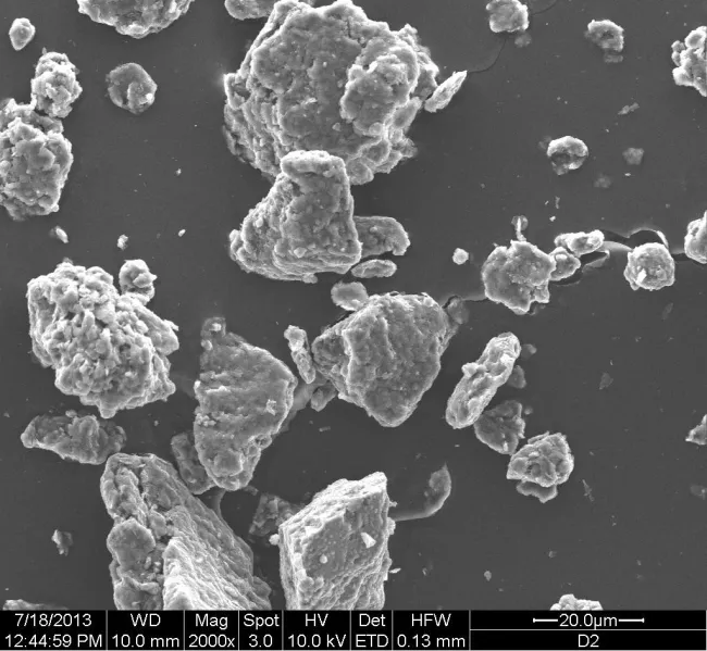 Montmorillonite SEM image Montmorillonite SEM image