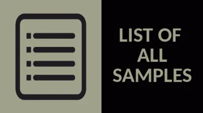 List of all samples